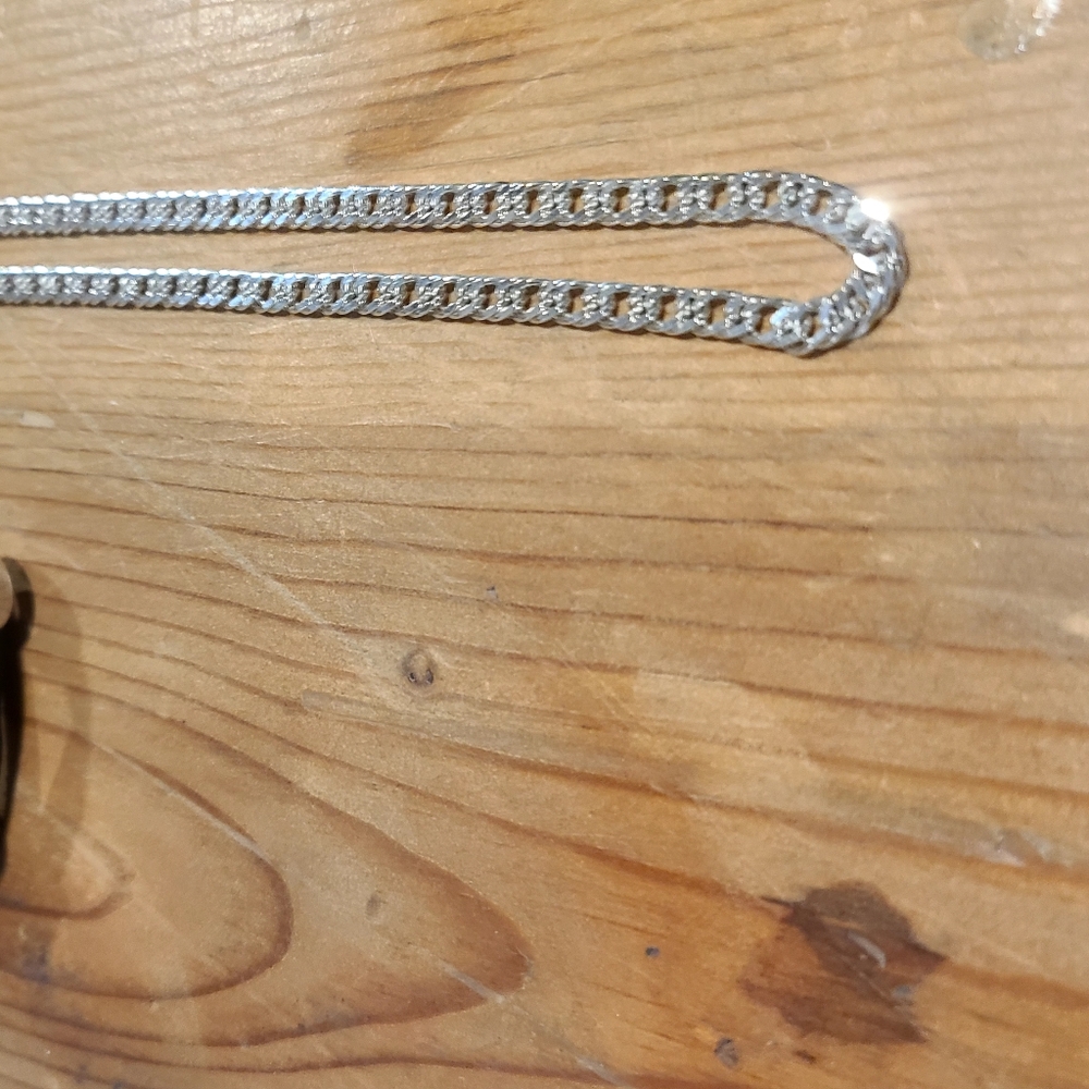 Solid Sterling Silver Chain Necklace - image 7